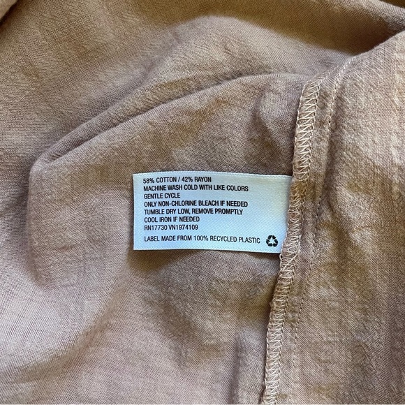 Universal Thread Blush Pink Ruffle Neck Cottagecore Peasant Top Small Women’s - Picture 10 of 11